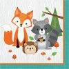 Creative Converting Wild One Woodland Animals Napkins, Pack Of 16