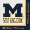 Creative Converting University Of Michigan Napkins, 20 Ct NCAA College Themed Party Decorations