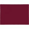 Creative Converting Solid Color Tableware Burgundy Red Placemats, 50 Ct