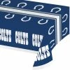 Creative Converting Indianapolis Colts Plastic Table Cover, 54" X 102" NFL And Football Party Supplies