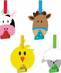 Creative Converting Farmhouse Fun Blowouts W/Med, 8 Ct