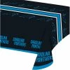 Creative Converting Carolina Panther Plastic Table Cover, 54" X 102"