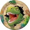Creative Converting Dinosaur Paper Plates, 8 Ct Kids Birthday Party Themes