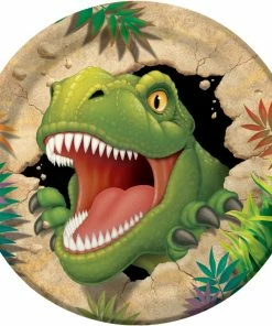 Creative Converting Dinosaur Paper Plates, 8 Ct Kids Birthday Party Themes