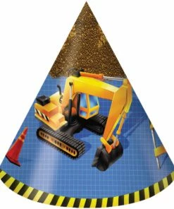 Creative Converting Under Construction Child Hat, 8 Ct Kids Birthday Party Themes