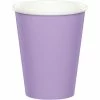 Creative Converting Luscious Lavender Hot/Cold Paper Paper Cups 9 Oz., 24 Ct