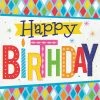 Creative Converting Bright Birthday Napkins, 16 Ct