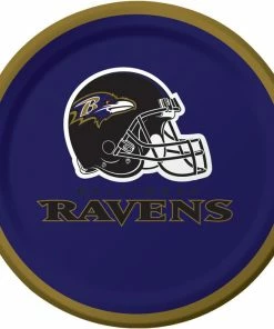 Creative Converting Baltimore Ravens Dessert Plates, 8 Ct