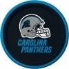 Creative Converting NFL And Football Party Supplies Carolina Panther Dessert Plates, 8 Ct