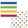 Creative Converting Themed Tableware Dots & Stripes Napkins, 16 Ct