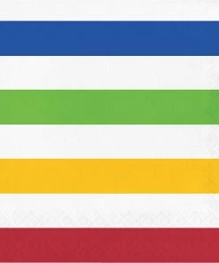 Creative Converting Themed Tableware Dots & Stripes Napkins, 16 Ct