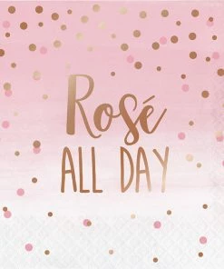 Creative Converting Rose' All Day Napkins, 16 Ct