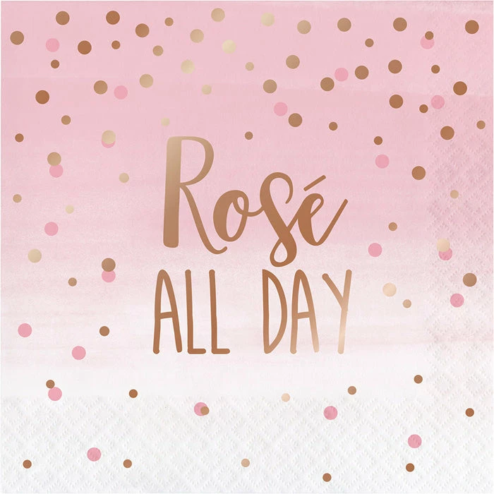 Creative Converting Rose' All Day Napkins, 16 Ct