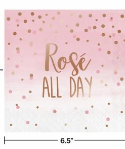 Creative Converting Rose' All Day Napkins, 16 Ct