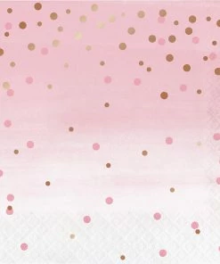 Creative Converting Rose' All Day Napkins, 16 Ct