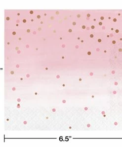 Creative Converting Rose' All Day Napkins, 16 Ct