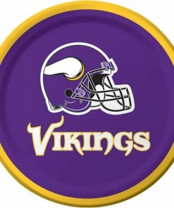 Creative Converting Minnesota Vikings Dessert Plates, 8 Ct