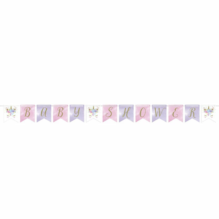 Creative Converting Unicorn Baby Shower Banner