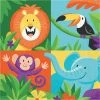 Creative Converting Kids Birthday Party Themes Jungle Safari Napkins, 16 Ct