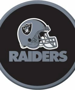 Creative Converting NFL And Football Party Supplies Las Vegas Raiders Dessert Plates, 8 Ct