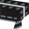 Creative Converting Las Vegas Raiders Plastic Table Cover, 54" X 102"