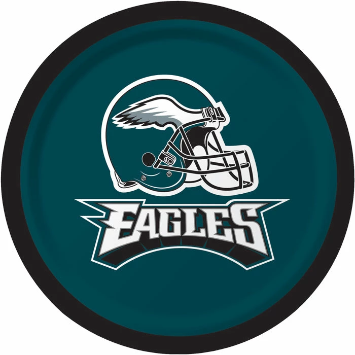 Creative Converting Philadelphia Eagles Dessert Plates, 8 Ct