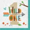 Creative Converting Wild One Woodland Napkins, Pack Of 16