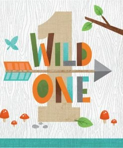 Creative Converting Wild One Woodland Napkins, Pack Of 16