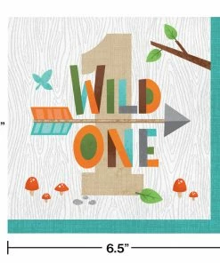 Creative Converting Wild One Woodland Napkins, Pack Of 16