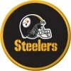 Creative Converting Pittsburgh Steelers Dessert Plates, 8 Ct NFL And Football Party Supplies
