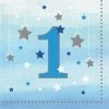 Creative Converting One Little Star Boy 1st Birthday Napkins, 16 Ct