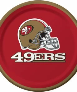 Creative Converting San Francisco 49Ers Dessert Plates, 8 Ct