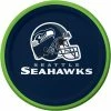 Creative Converting NFL And Football Party Supplies Seattle Seahawks Dessert Plates, 8 Ct