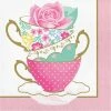 Creative Converting Floral Tea Party Napkins, 16 Ct Kids Birthday Party Themes