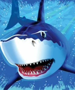 Creative Converting Kids Birthday Party Themes Shark Splash Napkins, 16 Ct
