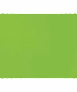 Creative Converting Fresh Lime Green Placemats, 50 Ct Solid Color Tableware