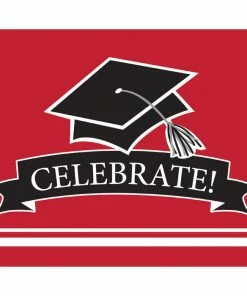 Creative Converting Graduation School Spirit Red Invitations, 25 Ct