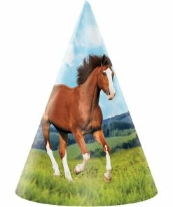 Creative Converting Kids Birthday Party Themes Horse And Pony Party Hats, 8 Ct