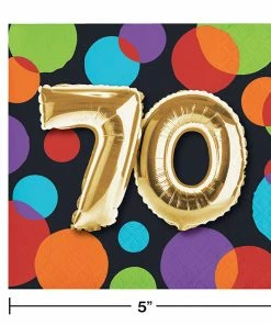 Creative Converting Balloon Birthday Beverage Napkin, 70 (Case Pack Of 192) Adult Birthday Party Themes