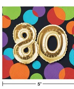 Creative Converting Adult Birthday Party Themes Balloon Birthday Beverage Napkin, 80 (Case Pack Of 192)