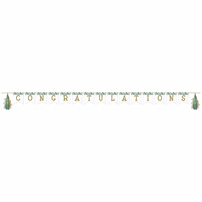 Creative Converting Eucalyptus Banner With Tassel Garland 12 Ct