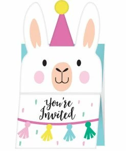 Creative Converting Llama Party Postcard Invitations (48/Case)