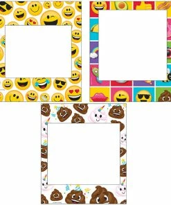 Creative Converting Kids Birthday Party Themes Show Your Emojions Photo Frames (Case Pack Of 18)