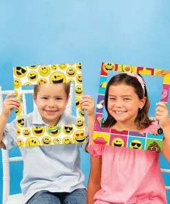 Creative Converting Kids Birthday Party Themes Show Your Emojions Photo Frames (Case Pack Of 18)