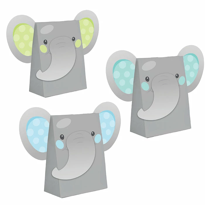 Creative Converting Kids Birthday Party Themes Enchanting Elephants Boy Paper Treat Bags 96 Ct