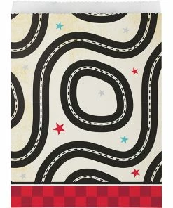 Creative Converting Kids Birthday Party Themes Vintage Race Car Paper Treat Bags 96 Ct