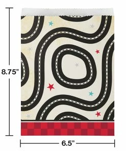 Creative Converting Kids Birthday Party Themes Vintage Race Car Paper Treat Bags 96 Ct