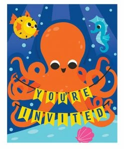 Creative Converting Ocean Celebration Invitations 48 Ct Kids Birthday Party Themes