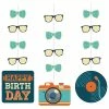 Creative Converting Hipster Birthday Hanging Cutouts 36 Ct