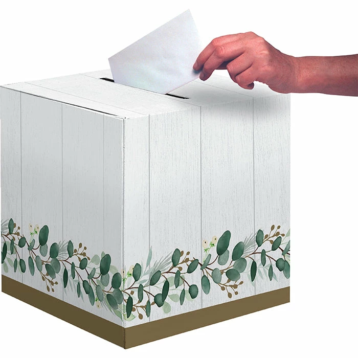 Creative Converting Eucalyptus Card Boxes 6 Ct